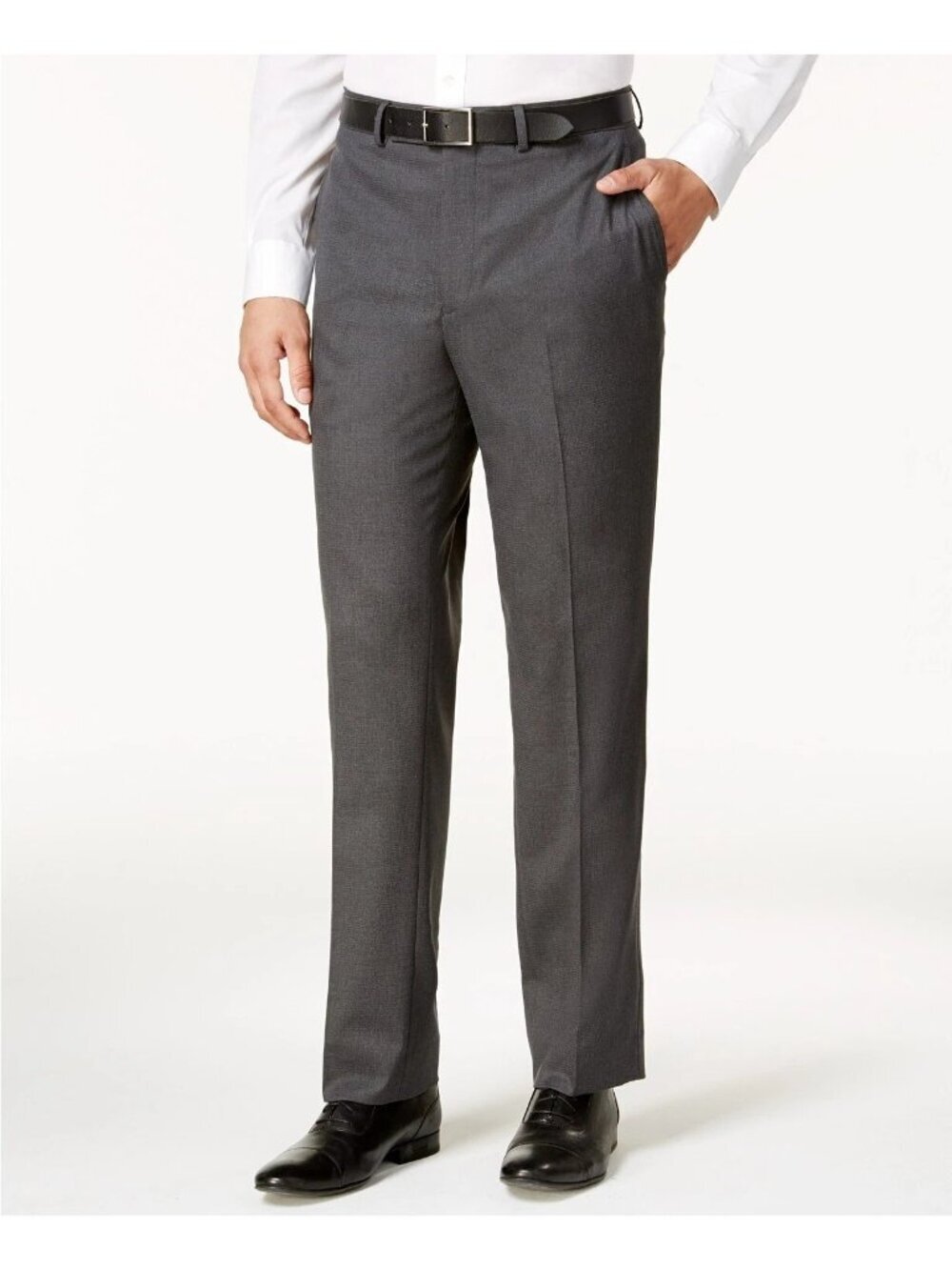 Kenneth Cole Reaction Men's 29x30 Slim Fit Gray Dress Pants d1650